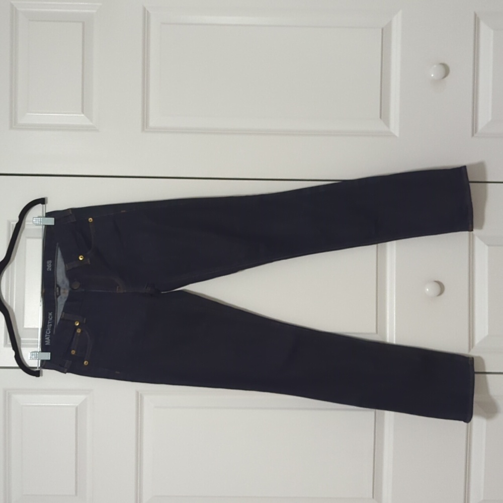 J.Crew Matchstick Slim Straight Jeans Dark Wash Size 26S